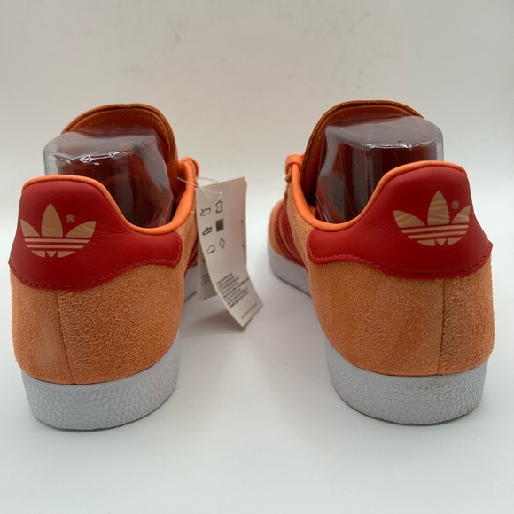 RARE NWT Adidas Gazelle ‘Orange Red' EF6503 The Originals W 7.5 M 6 - Picture 11 of 16